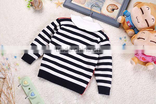 Striped Peruvian Alpaca Children Sweater