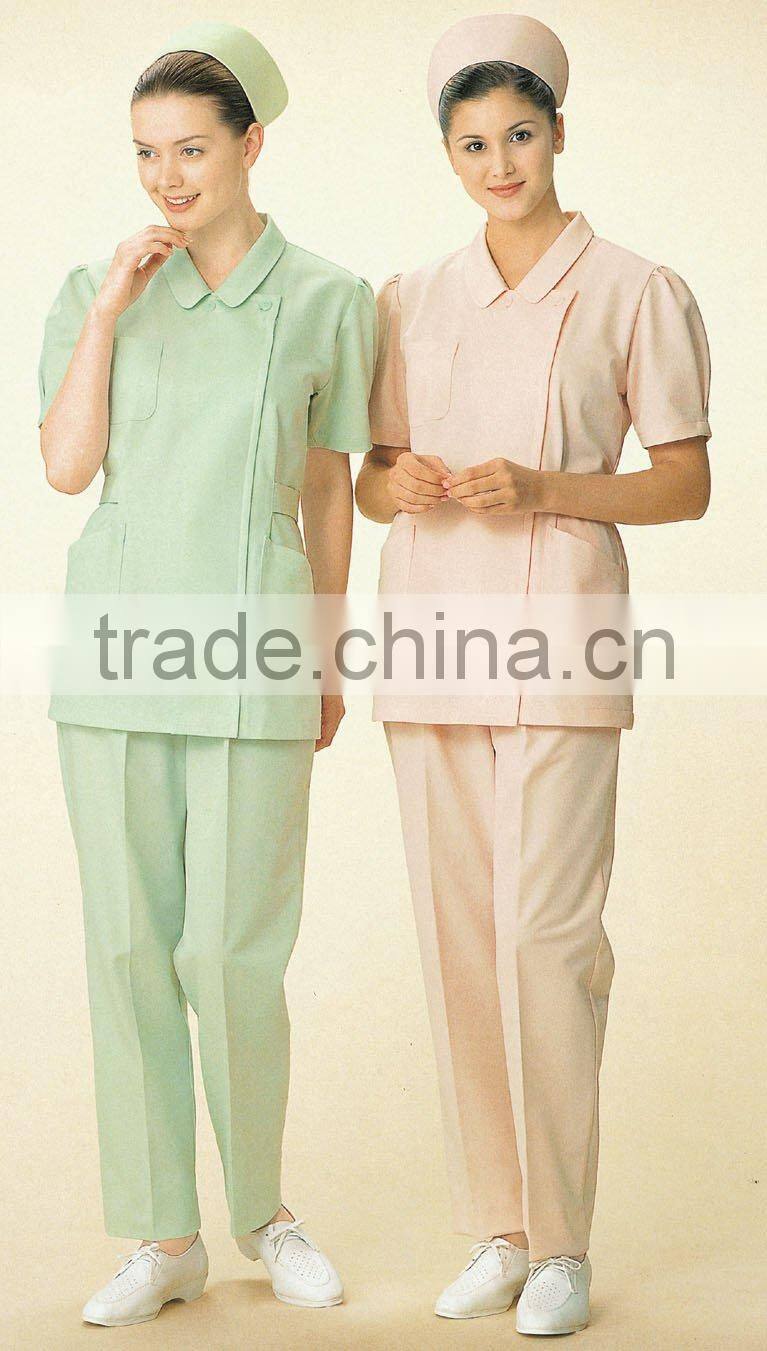 Cheap short sleeve solid color wrok clothes