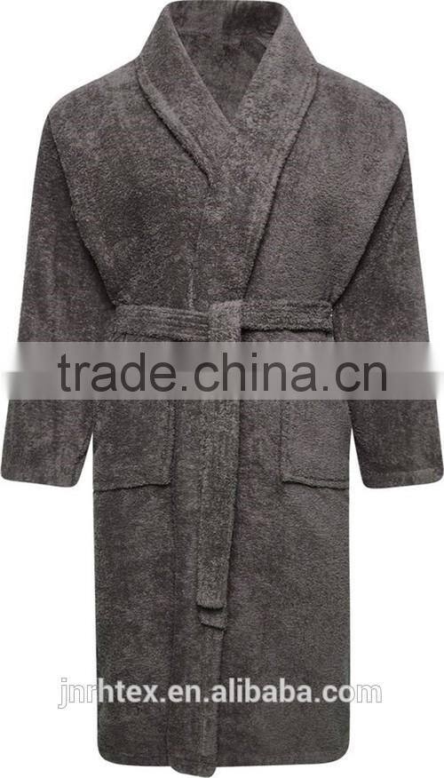 Top quality custom design soft 100 cotton bathrobe wholesale