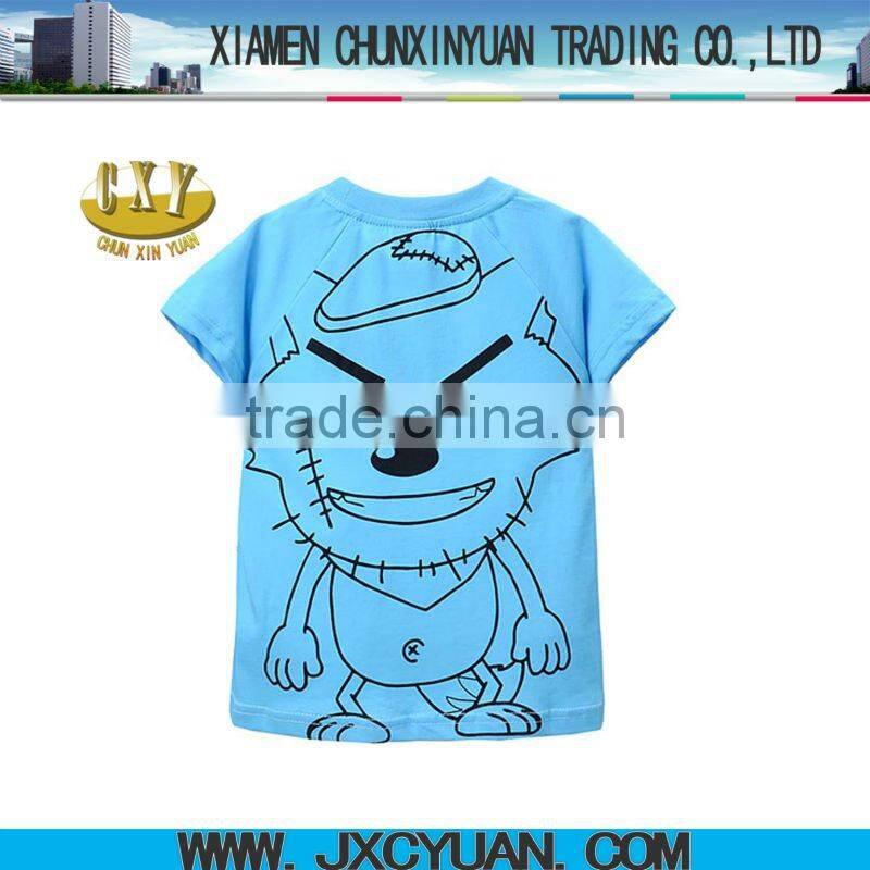 2012 new style t shirts for boys printed radiant and grey wolf