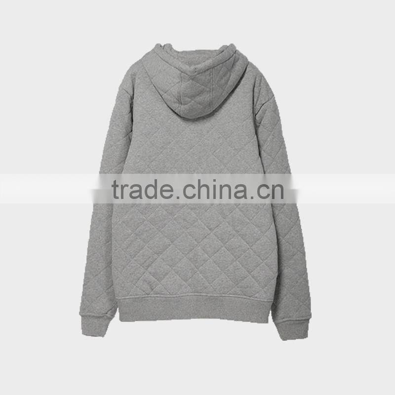 Men's Grey Winter Wear Hoodies Visco-Elastic With Hood and Zip