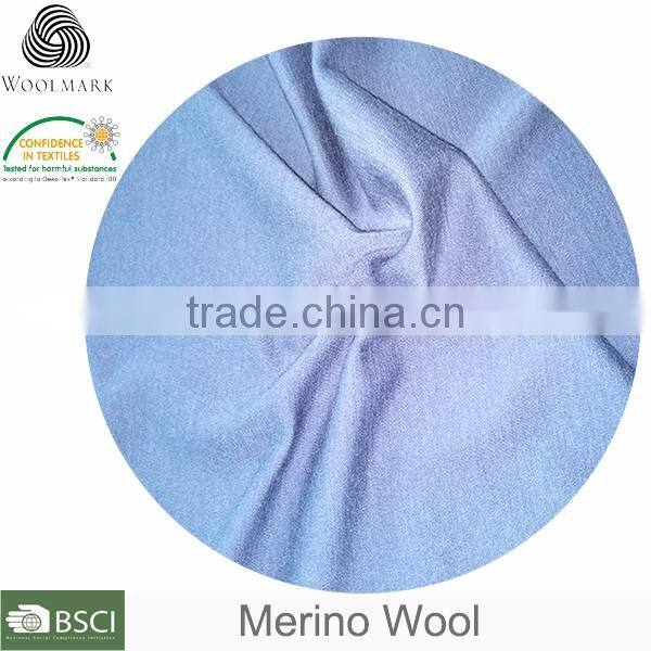 Customized good quality merino wool interlock knitting fabric dress fabric
