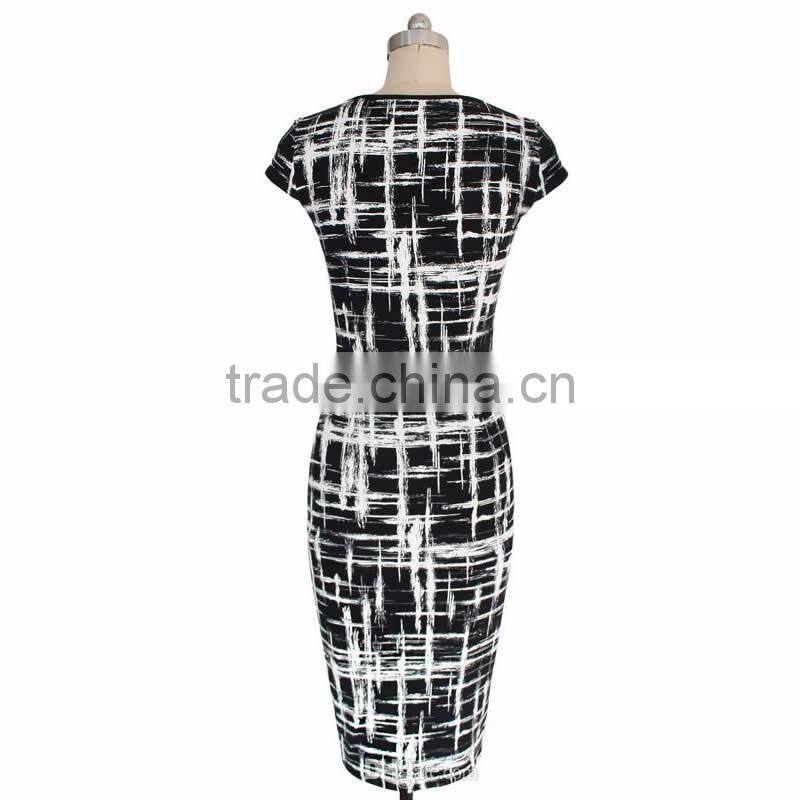 Women milk silk with up hip dresses