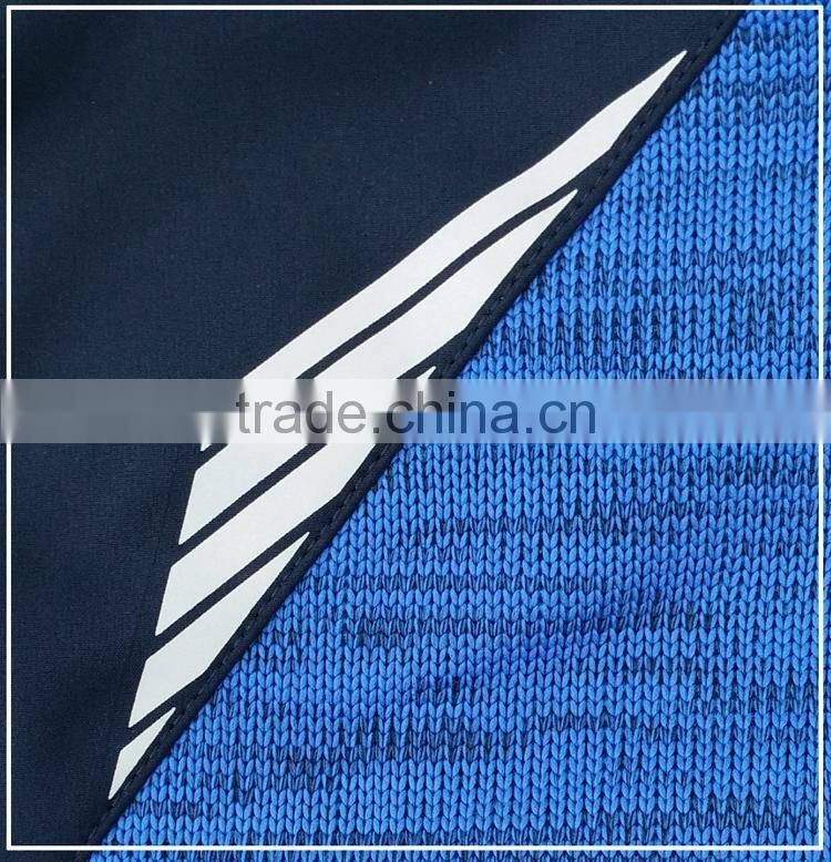 Fashion melange blue pachytene coat mens running bodkin knitted casual jacket