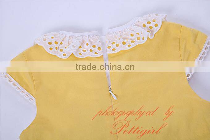 Easter yellow flower girl dresses baby clothes