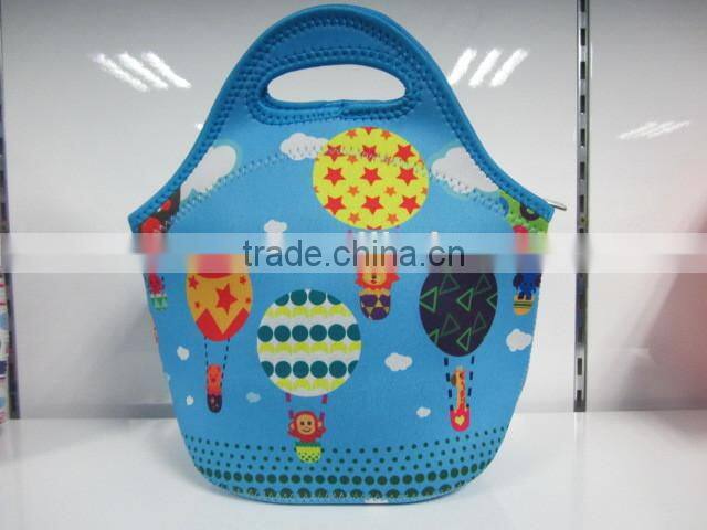 GR-W0178 popular neoprene lunch bag with bottle holder