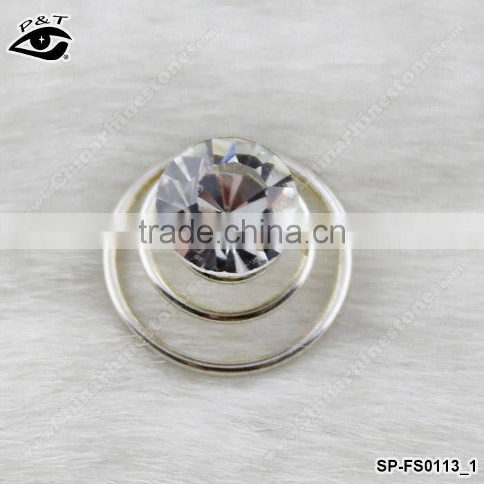 Rhinestone Diamond Round Shape Hairpins Screw Hair pins for bridal Decoration