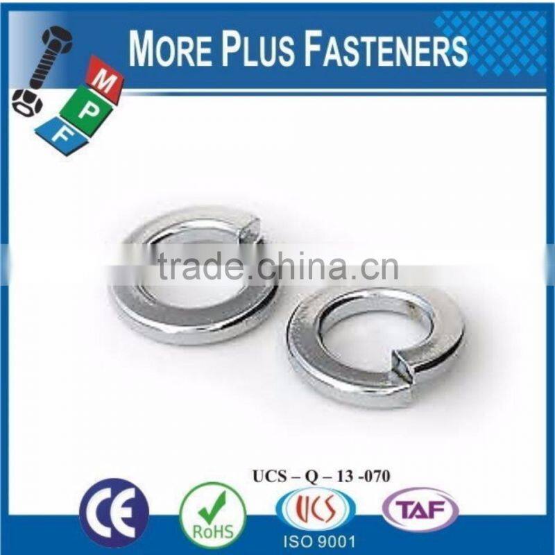 Made in Taiwan Stainless Steel Silicon Bronze Carbon Steel Zinc Plated Medium or Thick Split Lock Washer
