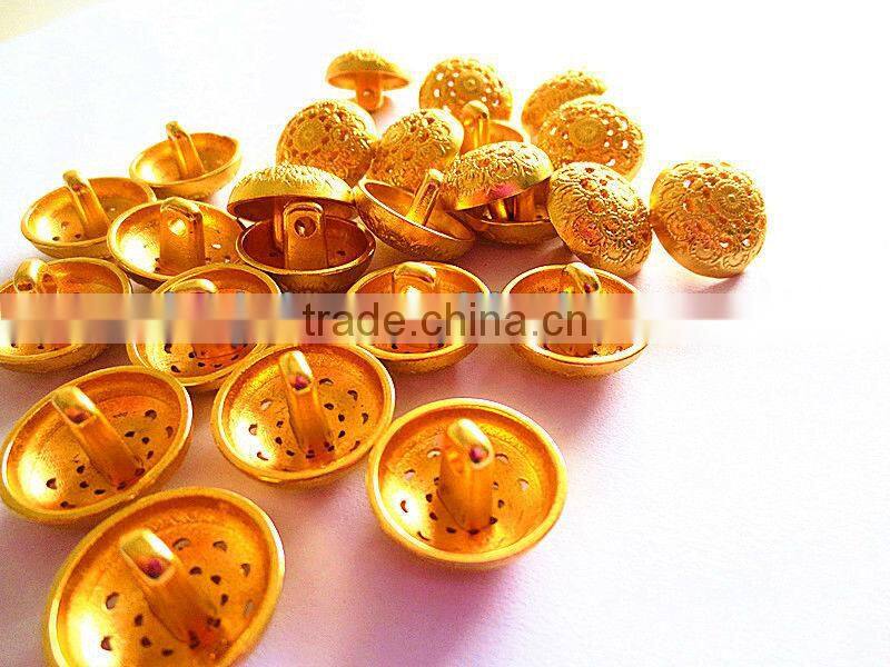 New design metal button shank button uniform use bags accessories
