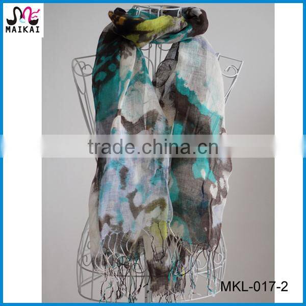 Spring summer hot fashion floral printing scarf
