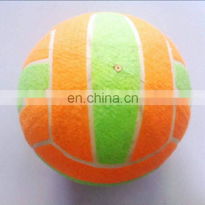 Rubber jumbo tennis ball 8.5 inch jumbo rubber voleyball