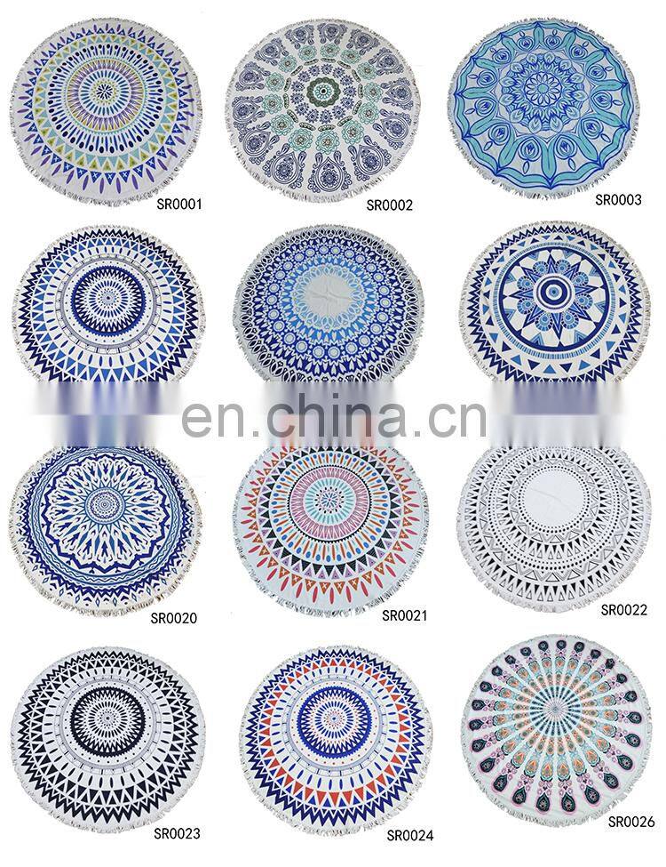 TOROS advertising wholesale custom microfiber hawaii round beach towel