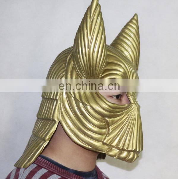 Movie Prop Replica Bram Stoker Halloween 1:1 Latex Bust Dracula Golden Armour Helmet Mask for Cosplay