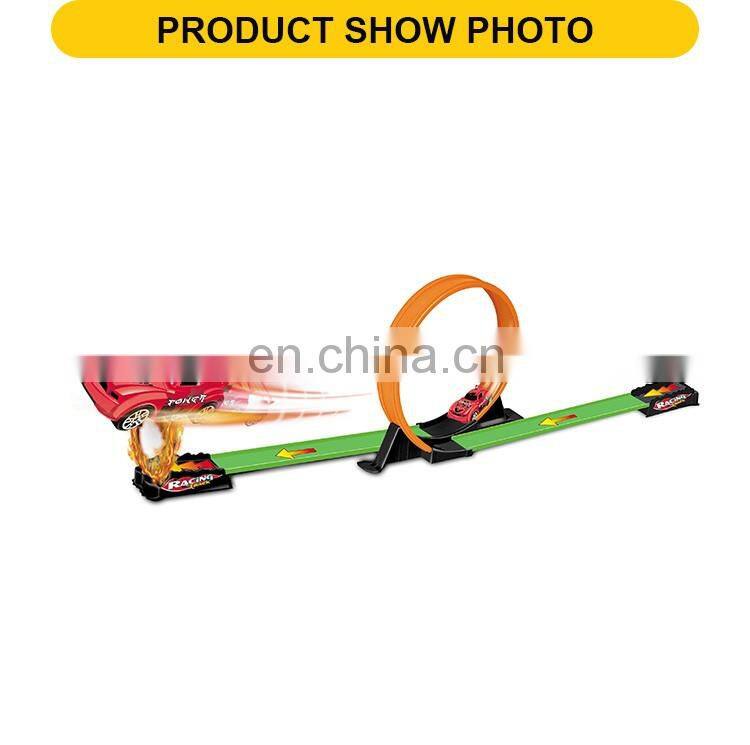 New design plastic pull back racing car the railway toy with a toy car
