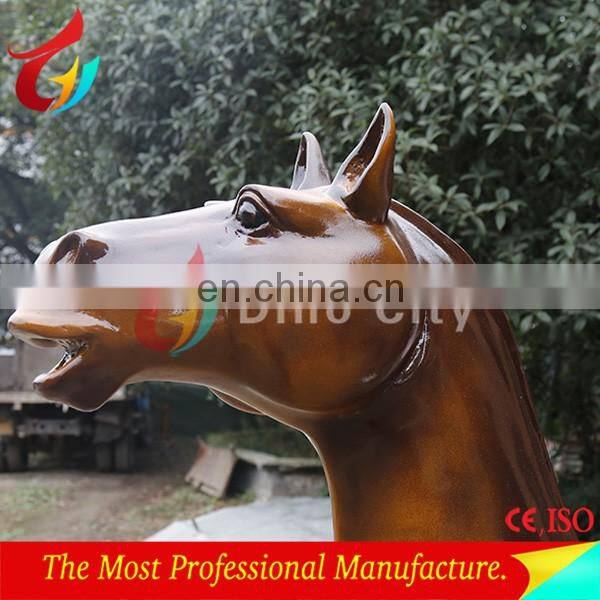Park equipment Life size sculpture fiberglass horse statue