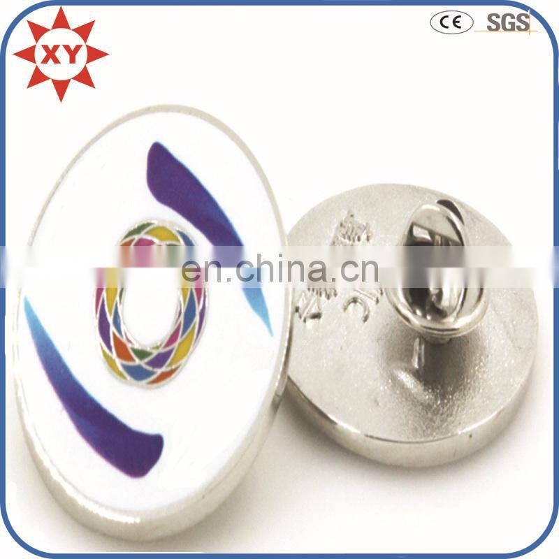 Brass Material Synthetic Enamel Lapel Pins with butterfly clutch