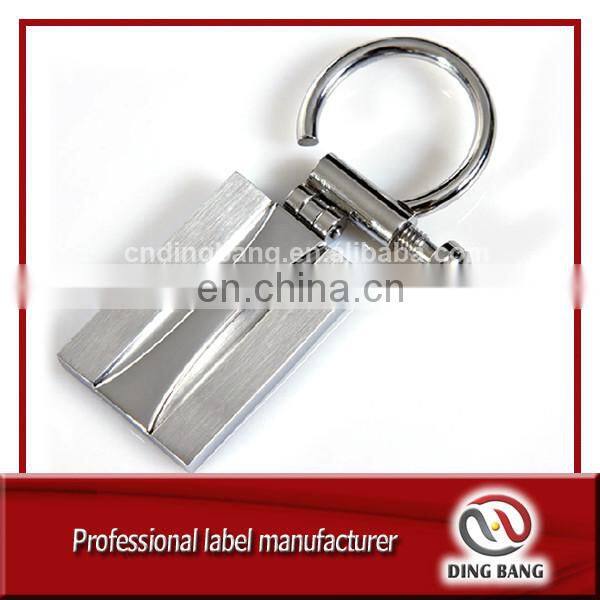 Wholesale Promotion Gifts & Crafts Custom Logo Accepted Simple & Classical Cheap Black Metal Male Keychain