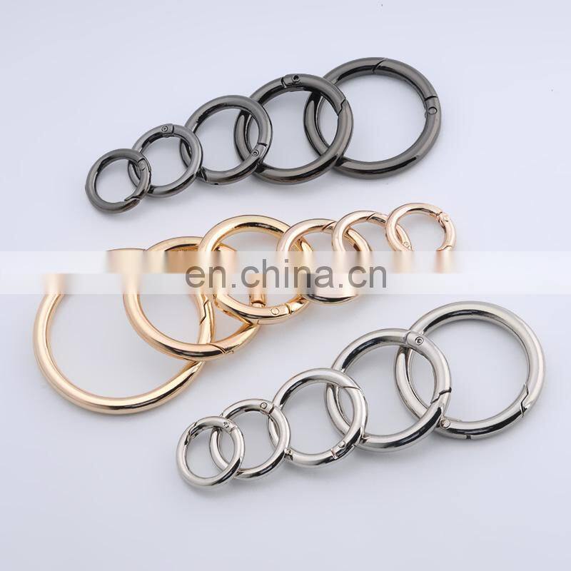 Hot Sale Bag Fittings Decorative Metal Spring O Ring