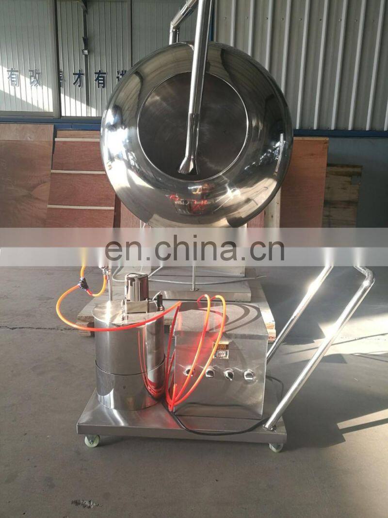 Commercial candy sugar coating machine/Almond nuts sugar coating machine | Chocolate coating pan machine for sale