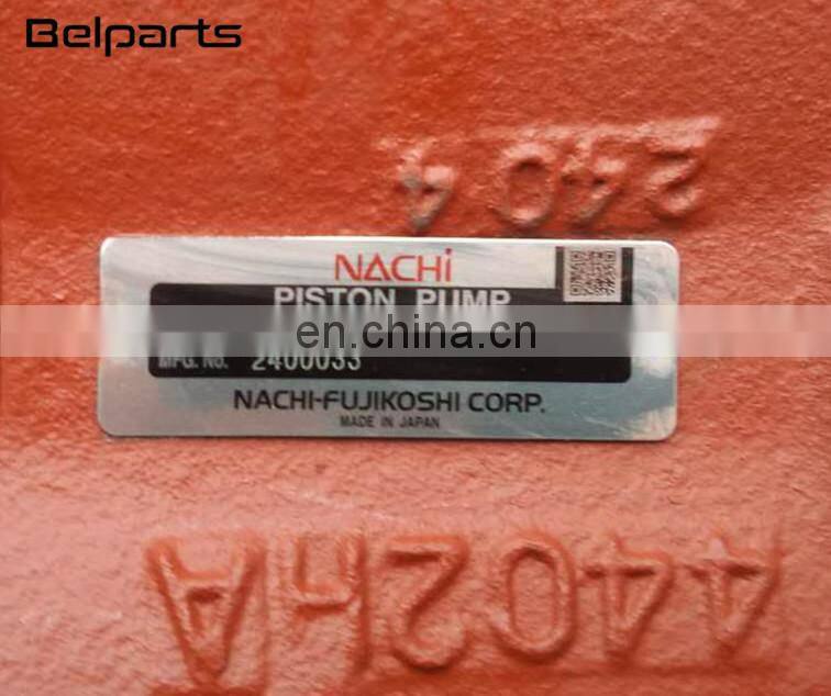 Belparts excavator piston pump PVD-3B-54P SK75 hydraulic main pump