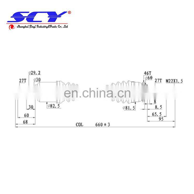 CV Half Shaft Assembly SUItable for KIA FORTE 2.4L A/T 2011-2013