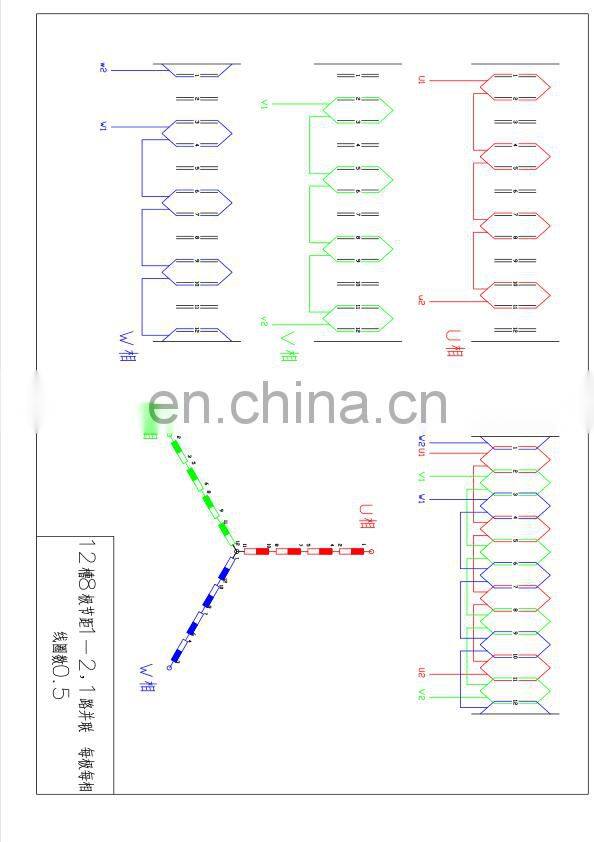 Smaller type brushless dc motor 80mm 12 slots 8 poles winding generator stator core for electrical machine