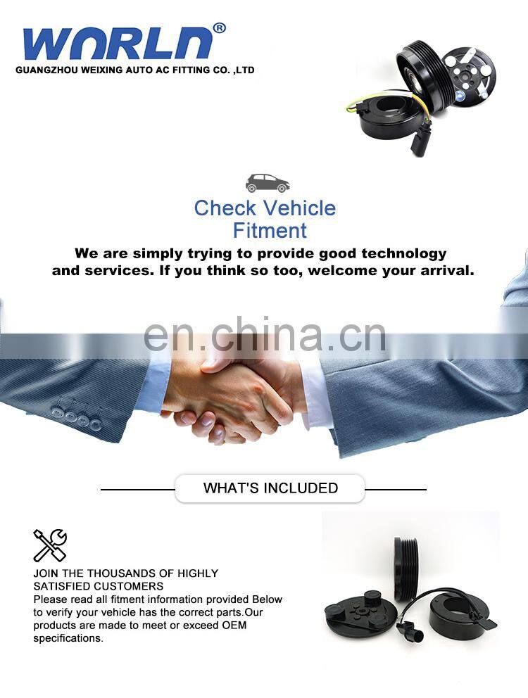 Auto cooling pump clutch set for Audi Q7 4.2/R8 A6/ VW Touareg 447180-5631 447180-7730 447190-9610 8K0260805H 4H0260805G