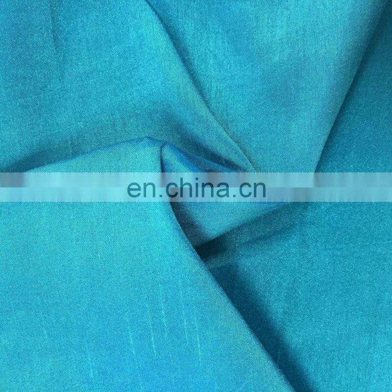 chinese supplier 100% polyester faux dupioni silk fabric for dress