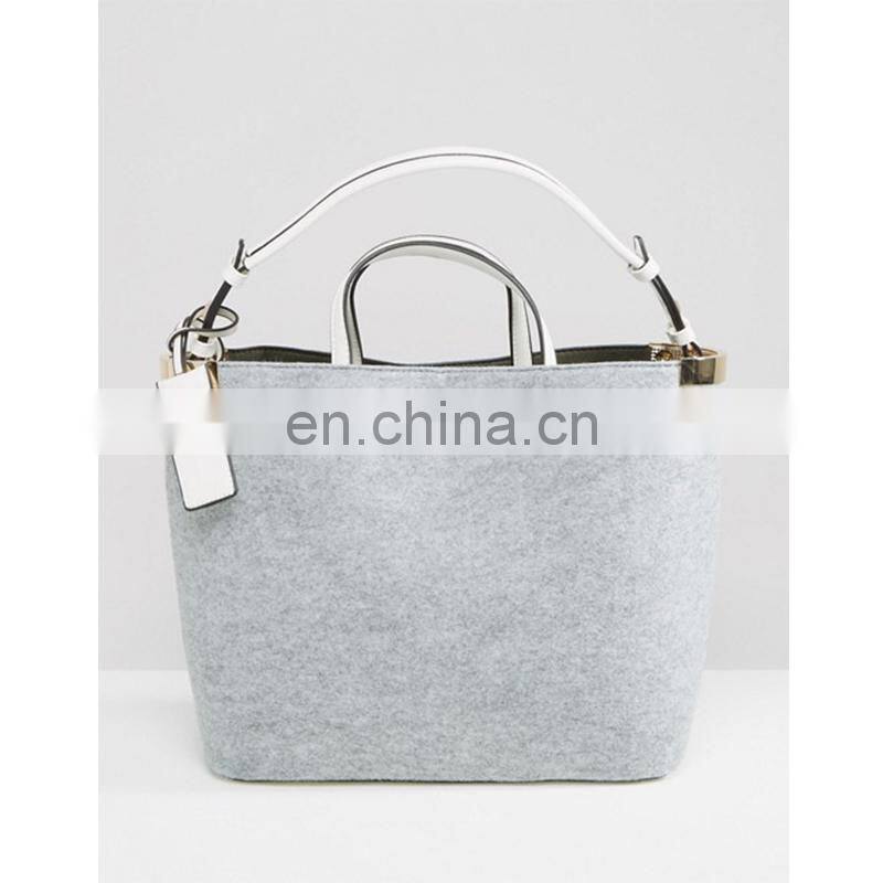 Fashionable customization ladies portable large felt tote bags