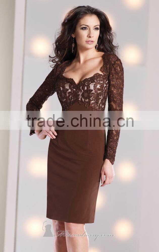 Beautiful Chiffon Mother of the Bride Dress with Long Sleeve Jacket and Lace High Quality Backless Mother of the Bride Dress