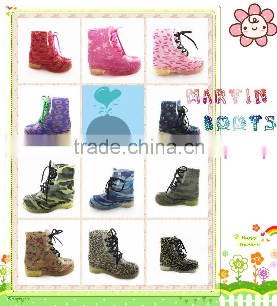 Cute Transparent Martin Boots For Kids