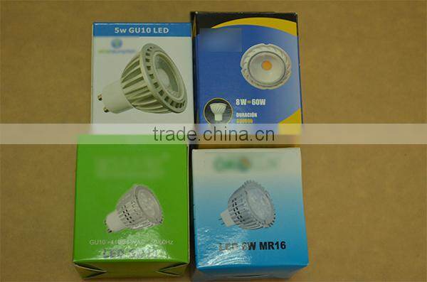 Low price Glass material COB led spotlight GU10