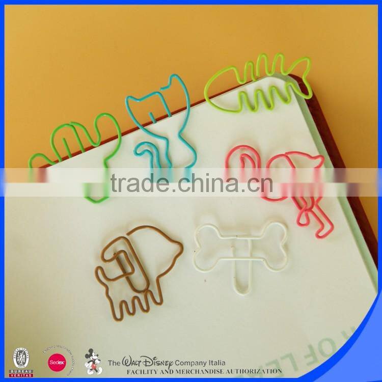 Customized museum products flamingo paper clip cute animal shape