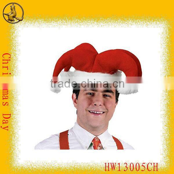 Fashion Luxurious Green Christmas Santa Hat for Girls