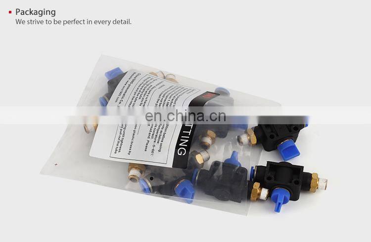 Series male thread flow control hand valve plastic pneumatic air hose tube fitting quick connector water fittings