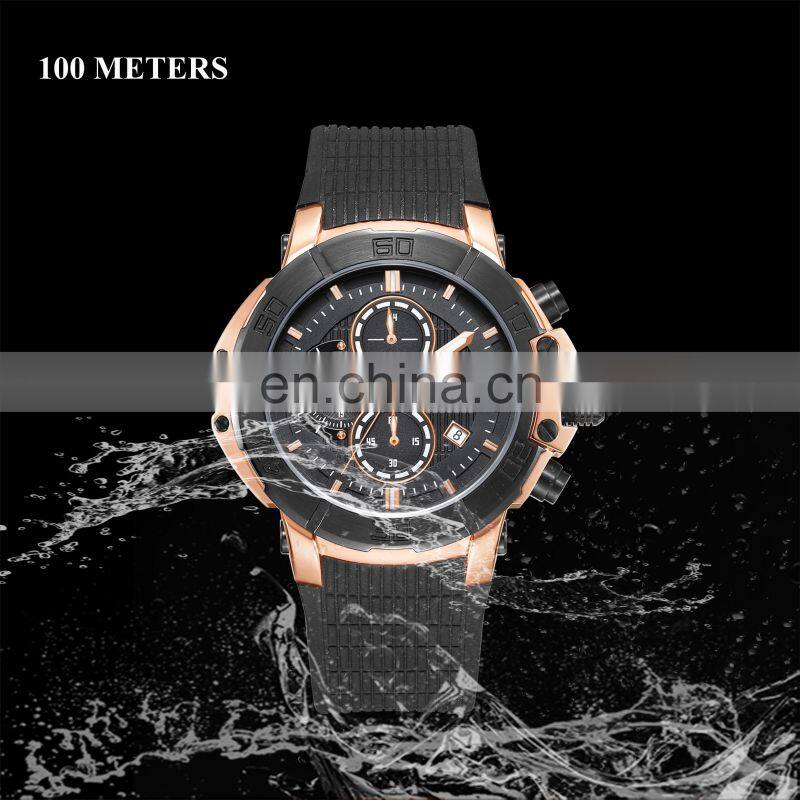 2018 luxury mens sports digital watch stainless steel back multifunction watch with water resistant