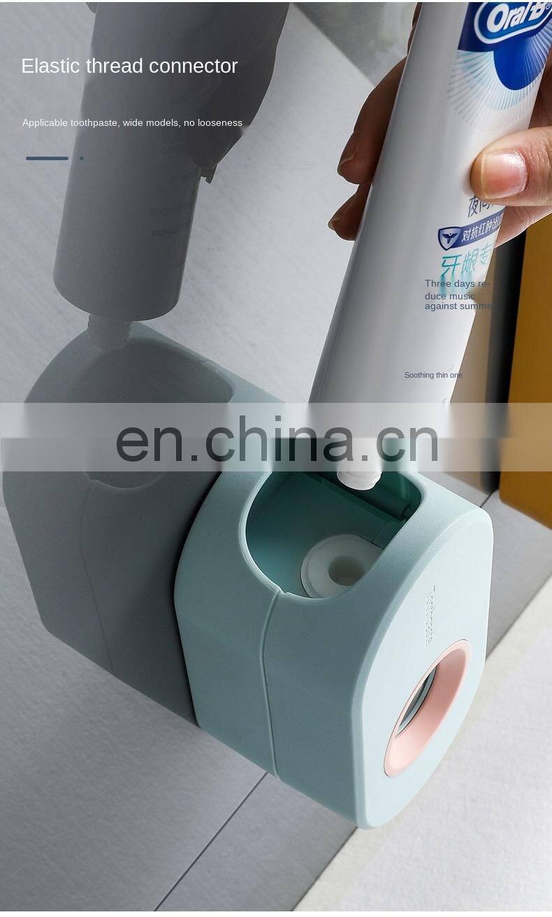 Adhesive Automatic Toothpaste Squeezer Set, Wall-mounted Toothpaste Holder rack Wall Suction Toothpaste Squeezer