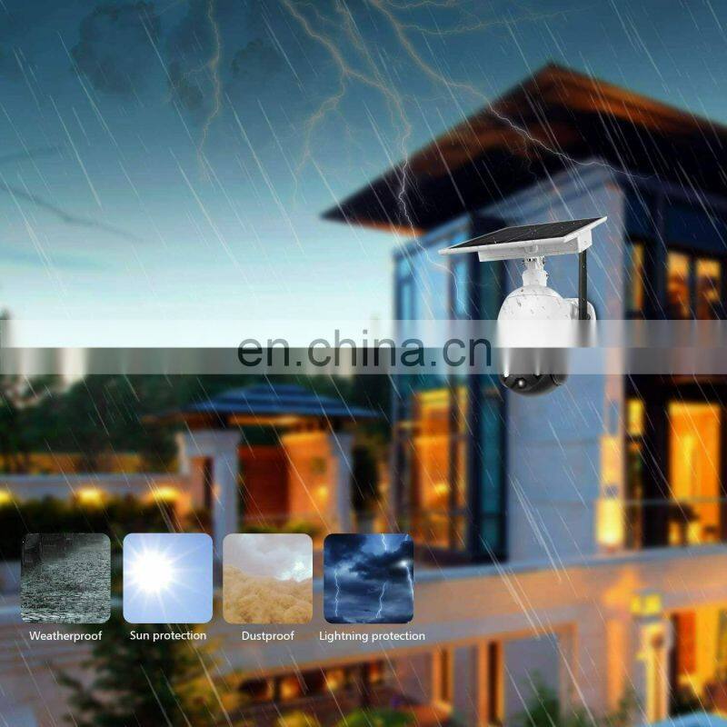 3MP Outdoor PTZ Solar CCTV XM Icsee PIRSecurity Solar WiFi Camera Q2