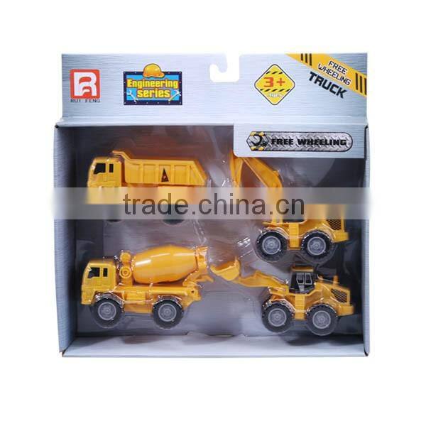 Freewheel 4 In 1 Construction Trucks Playset