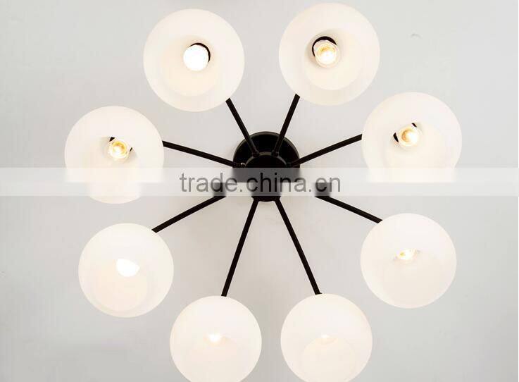 2016 new wrought iron candle chandelier lighting ZH-6048