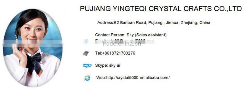 Clear crystal paperweight for table decoration