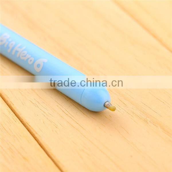 Cheap custom silicone cartoon ball-point pen/promotion gift gel ink pen