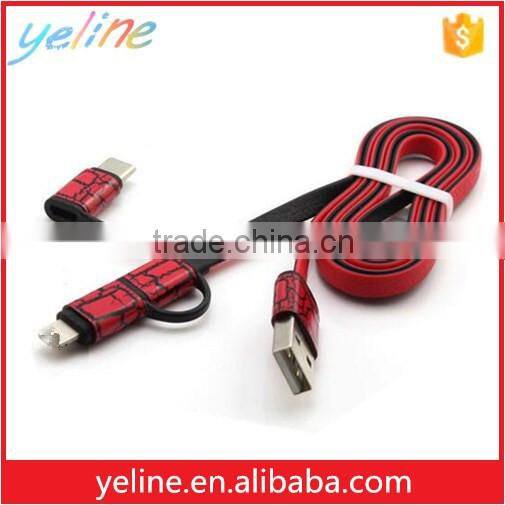 2016 New products multi usb connector cable, 3 in 1usb flat cable