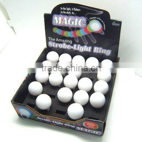 LED Flashing finger Ring,factory direct supply RGB light led ball shape ring