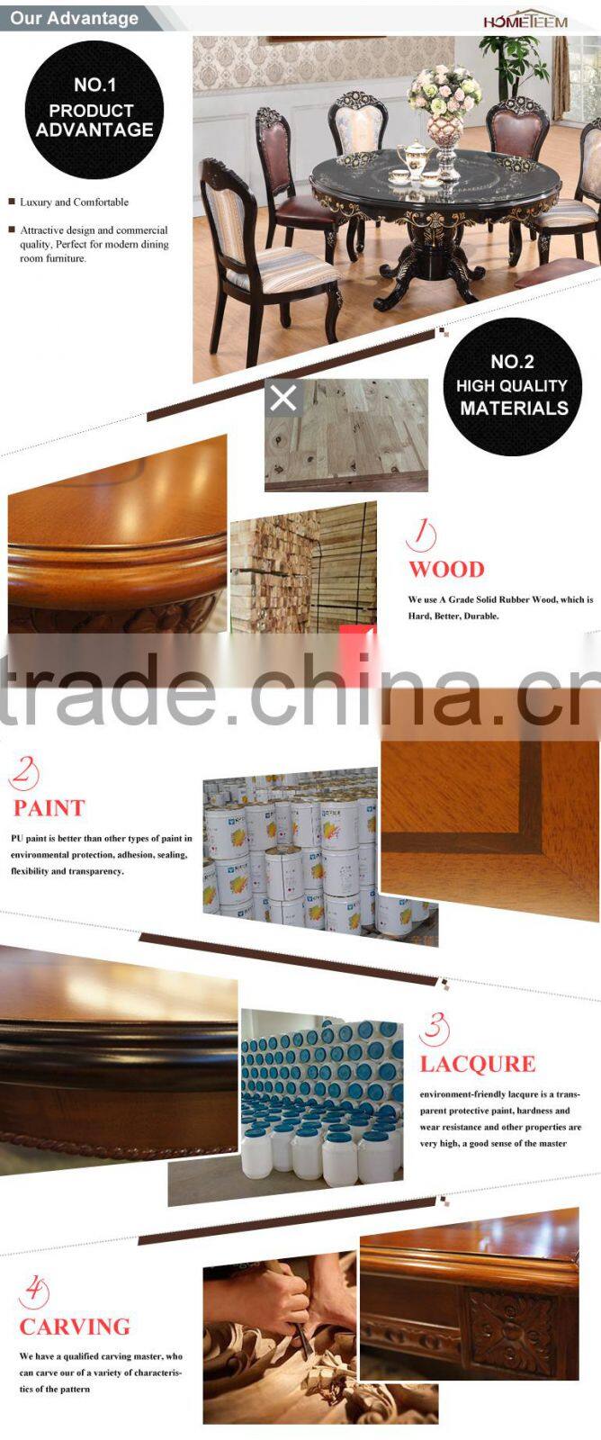 Solid rubber wood furniture home design furniture