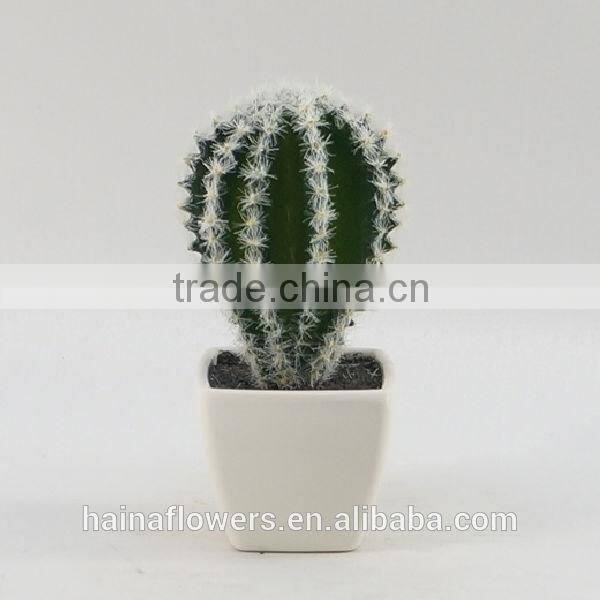 Latest design mini artificial plants artificial cactus bonsai from China
