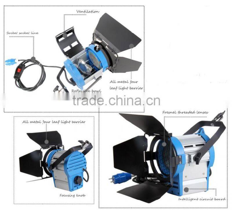 650w Fresnel Tungsten Light Spotlight Video Light Studio Light