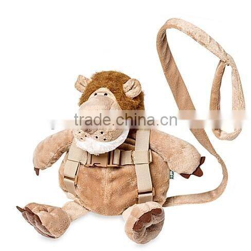 plush baby Harness bag/OEM plush giraffe backpack harness/baby's giraffe backpack harness