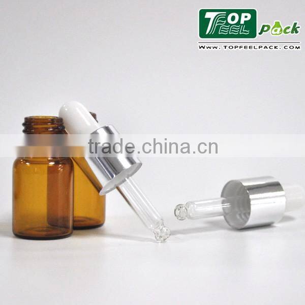 10ml Amber Glass Bottle with Dropper for Liquid/Amber Essential Oil Bottle