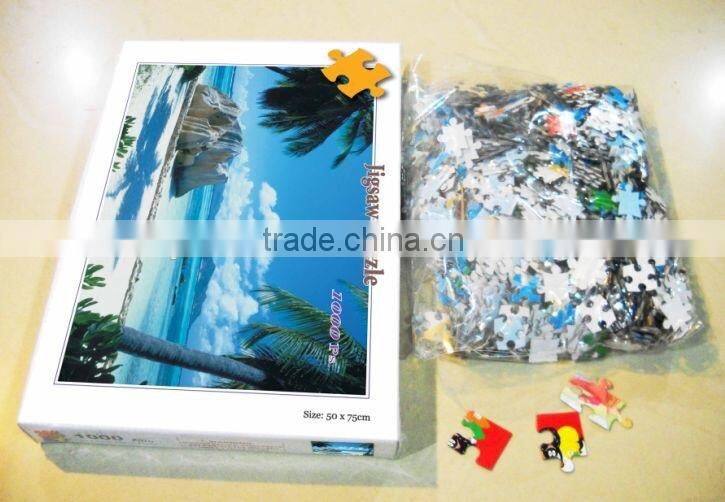 high quality custom paper 1000 pieces jigsaw puzzle games